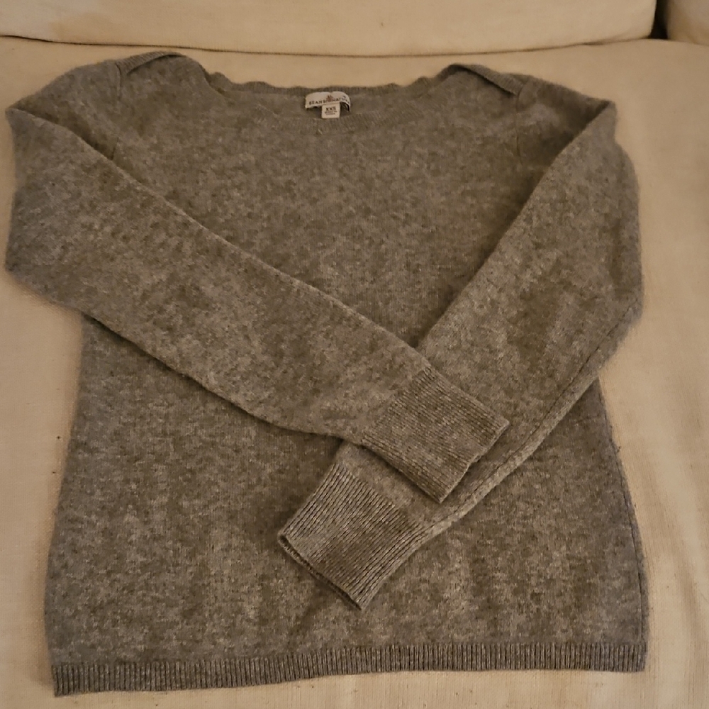 Cashmere LLBean Gray Sweater